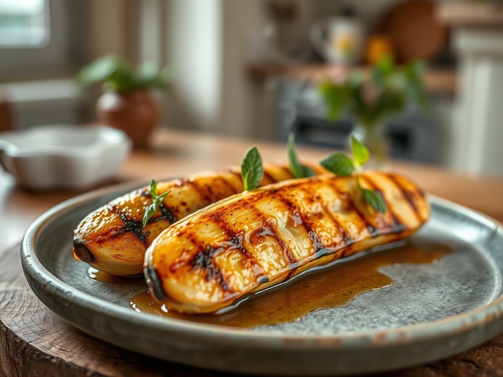 Banane mit Honig vom Grill