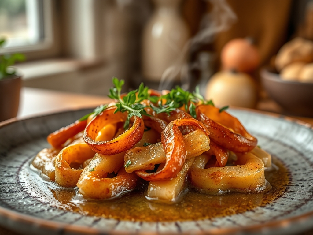 Brathering mit Zwiebelringen