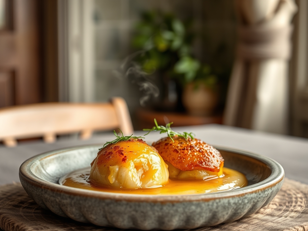 Germknödel mit Mohnfüllung