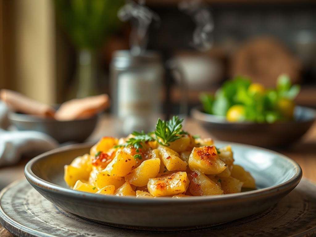 Kartoffelgratin viel Sahne