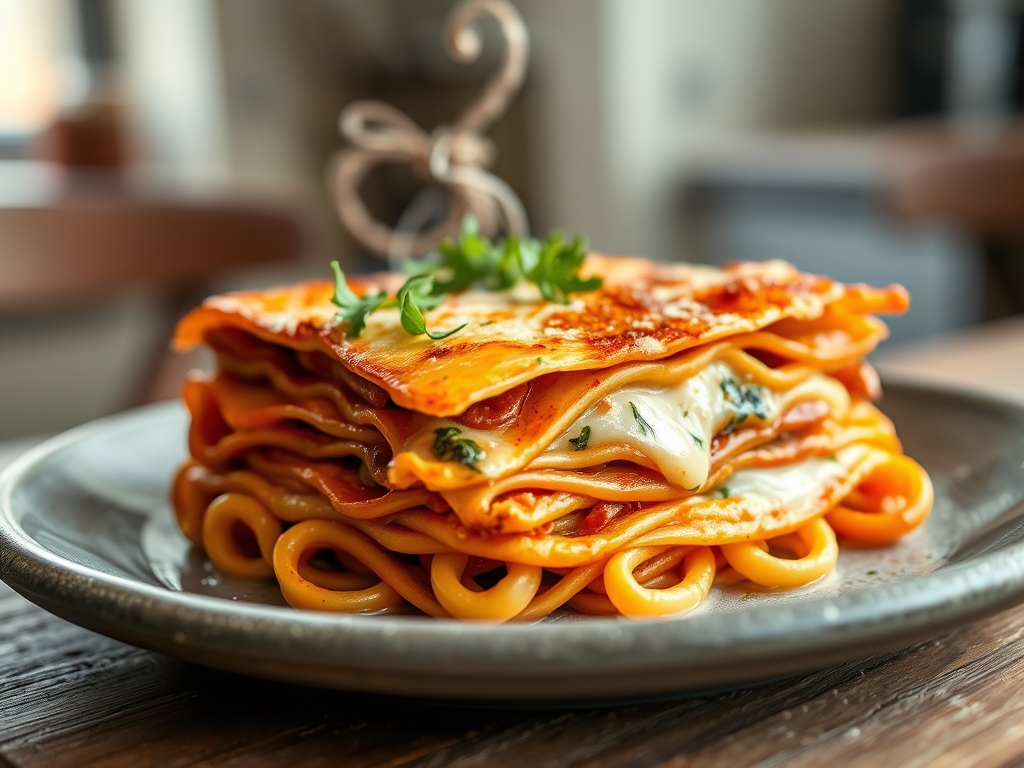 Lasagne mit viel Käse