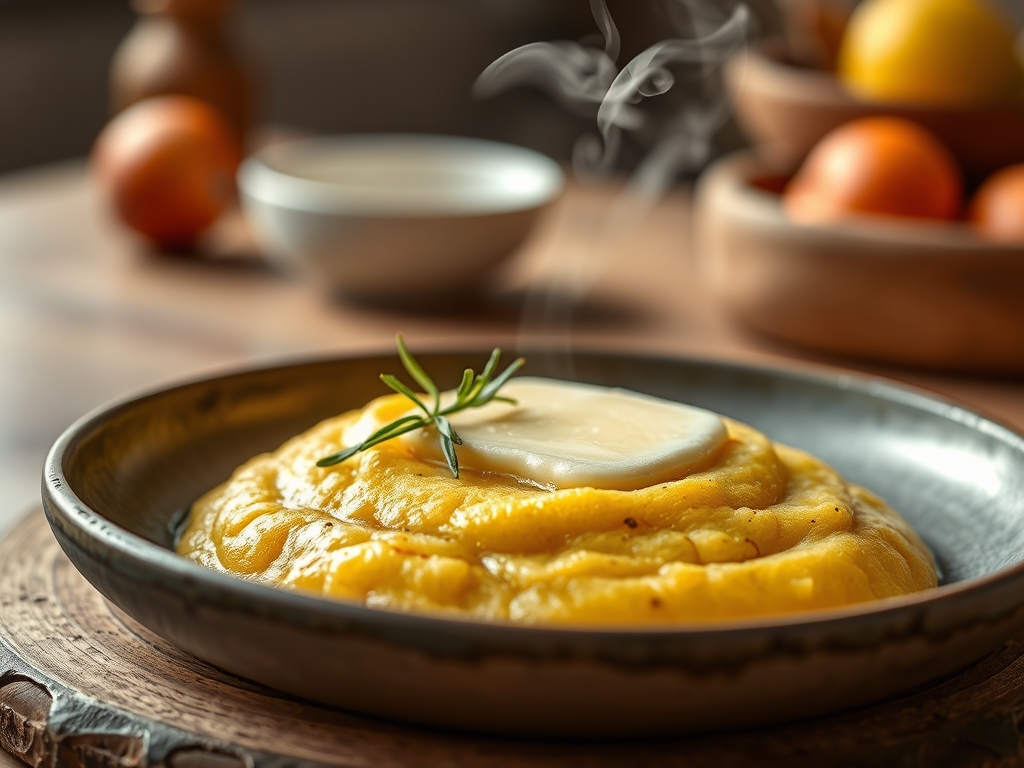Polenta mit geschmolzener Butter