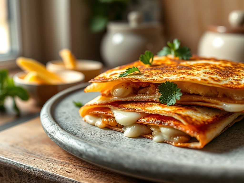 Quesadillas mit viel Käse