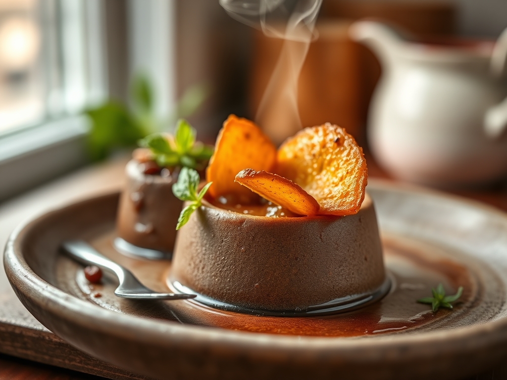 Schokoladenpudding warm