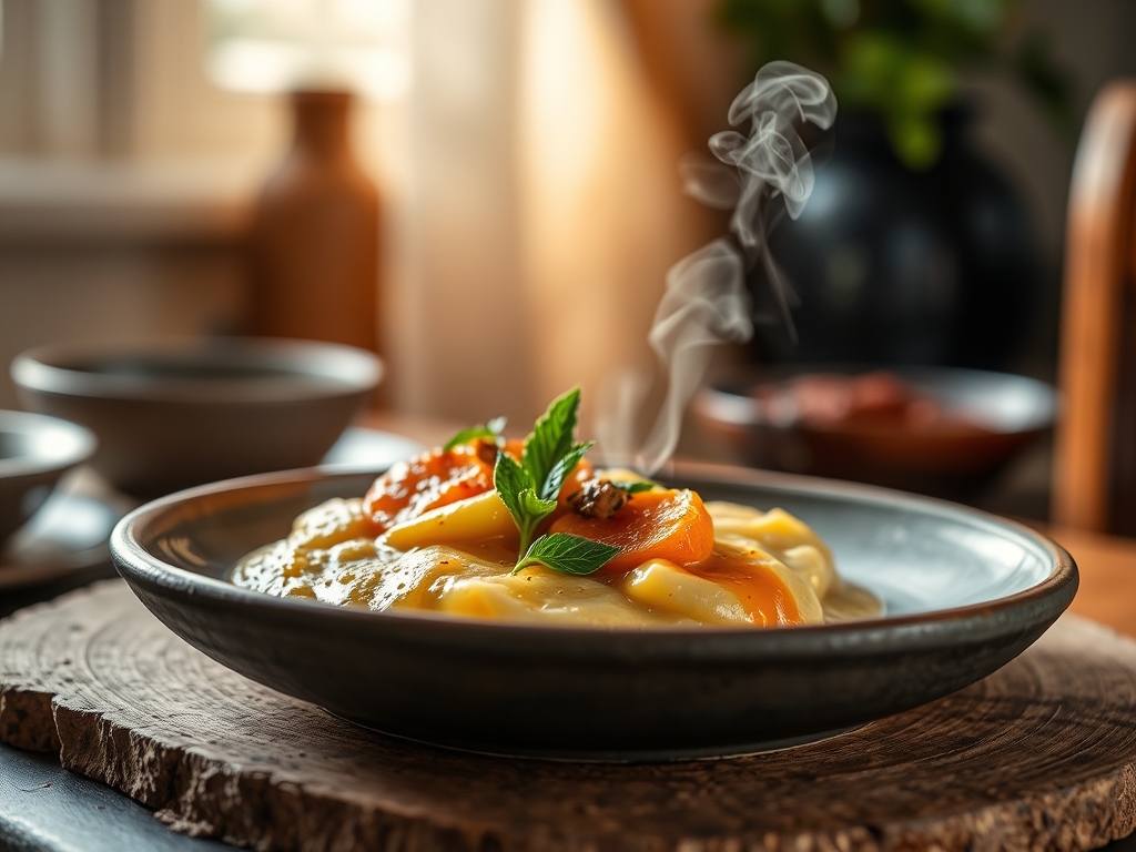 Vanillesauce warm